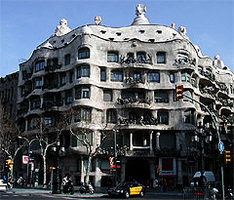 Barcelona, house designed by Gaudi