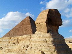 Egypt, sphinx and pyramids